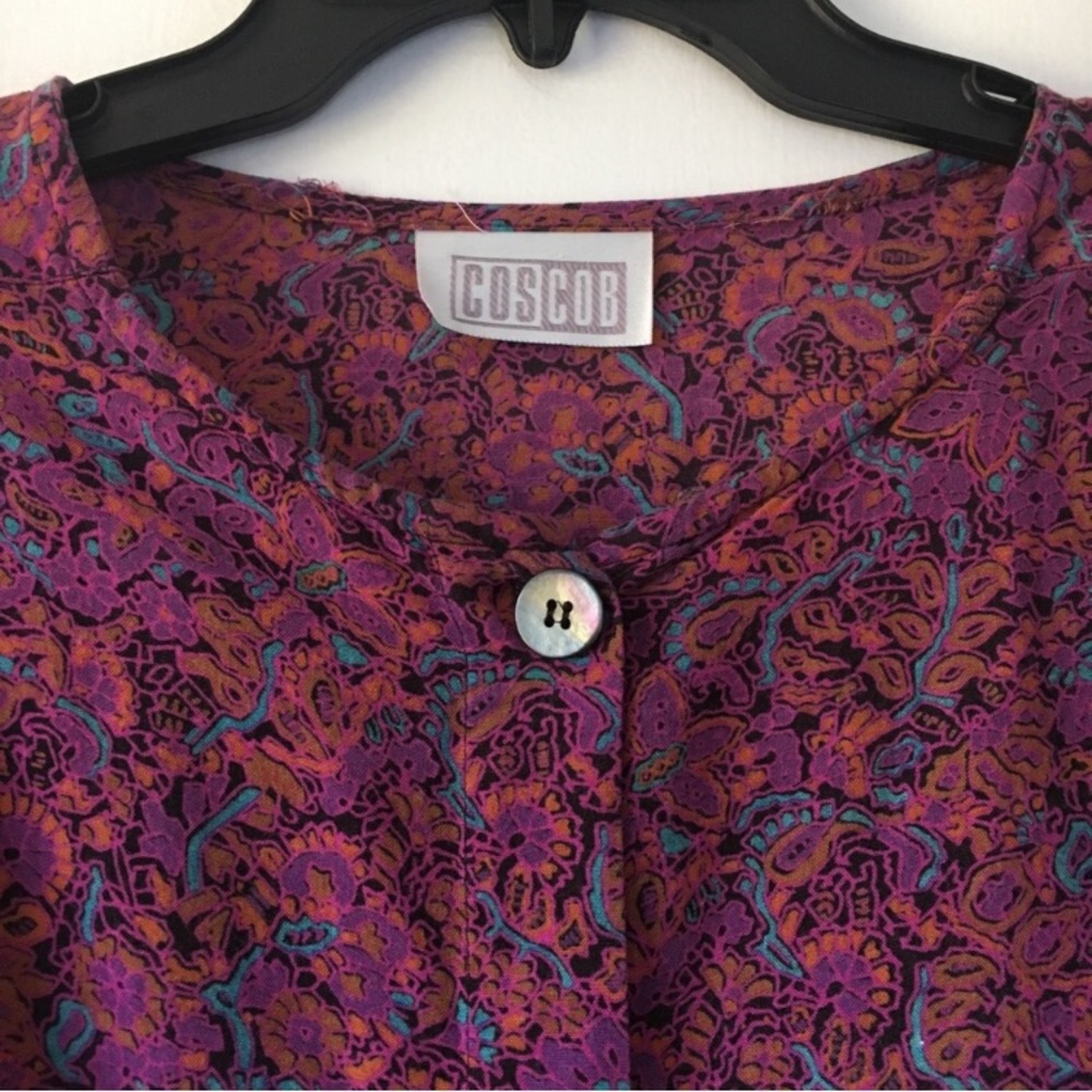 Vintage Psychedelic Button-Down Top - image 3